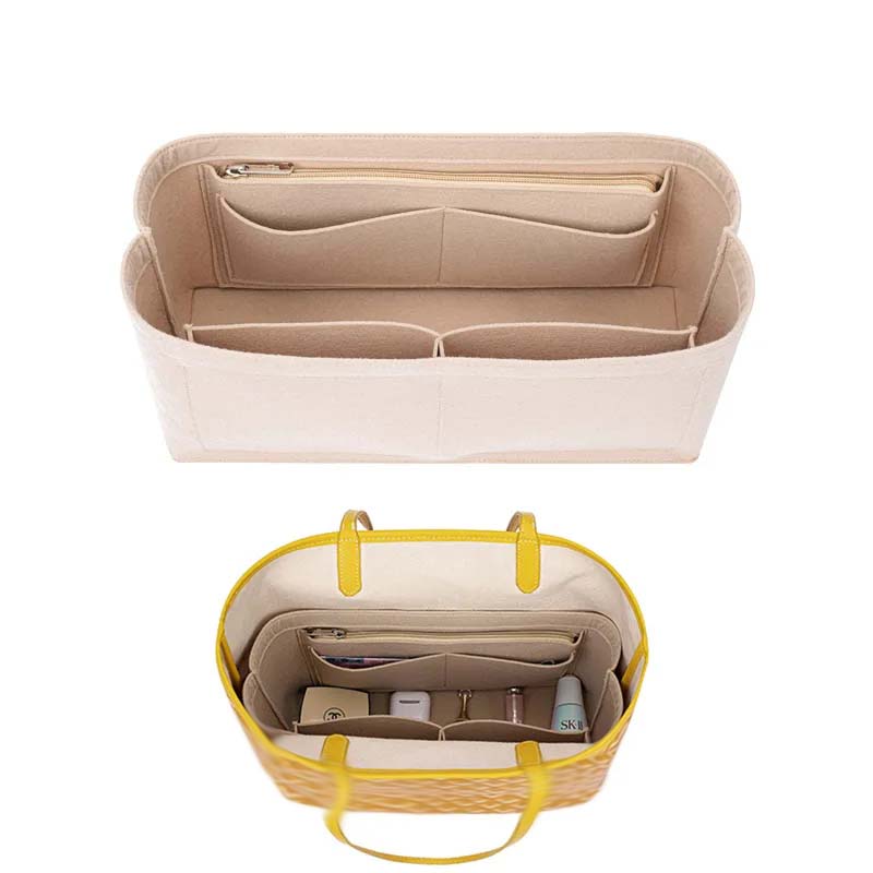 Luxury Skincare Women - Felt Insert Bag Cosmetic Organizer Insert
