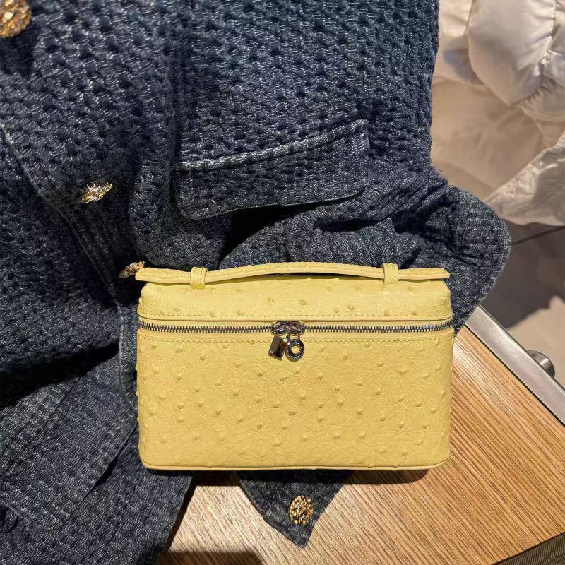 Luxury Skincare Women - Ostrich Grain Shoulder Mini Bag Women