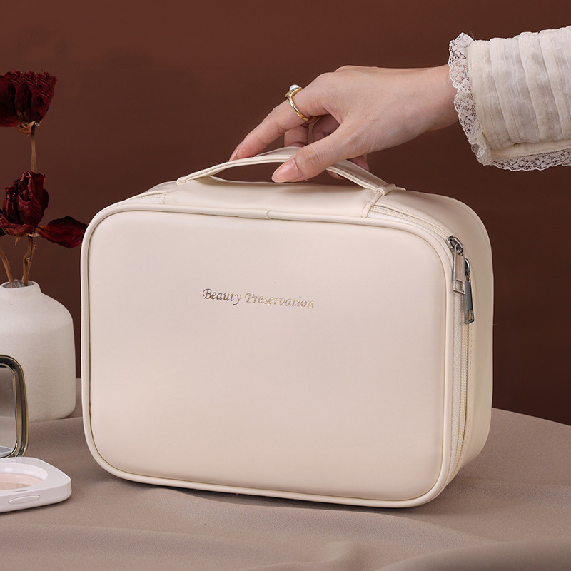 Luxury Skincare Women - Wholesale PU Large Capacity Tote Makeup