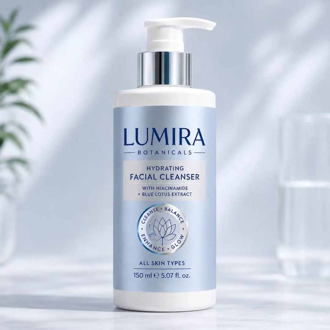 Custom Luxury Blue/Silver Foil - Luxury Skincare Labels ulasan dan harga
