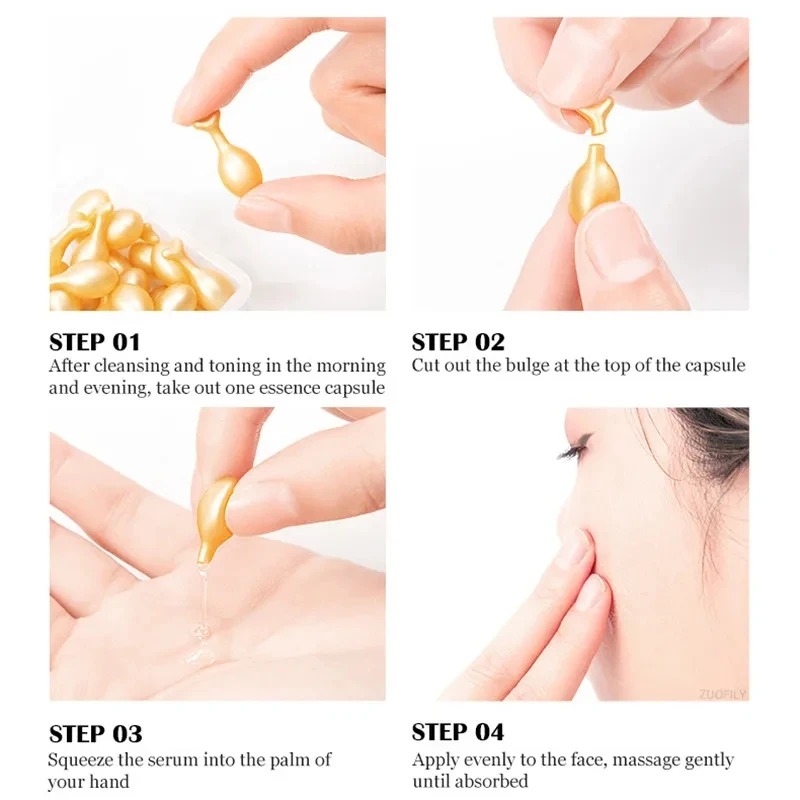 50PCS Face Serum Hyaluronic Ac - Placenta Extract Serum ulasan dan harga