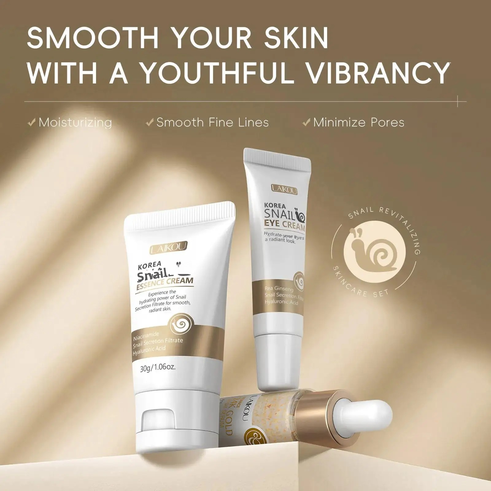 24K Gold Snail Repair Serum Ey - Luxury Skincare For Women ulasan dan harga