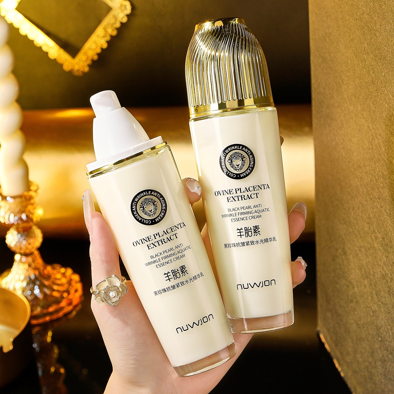 120g Anti-Aging Face Lotion Sh - Placenta Extract Serum ulasan dan harga