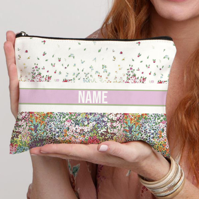 Custom Name Cosmetic Bag Trend - Luxury Skincare Women ulasan dan harga