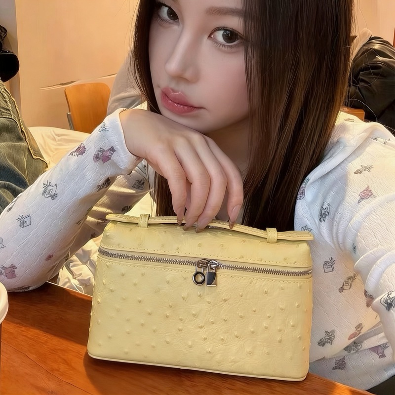 Ostrich Grain Shoulder Mini Ba - Luxury Skincare Women ulasan dan harga