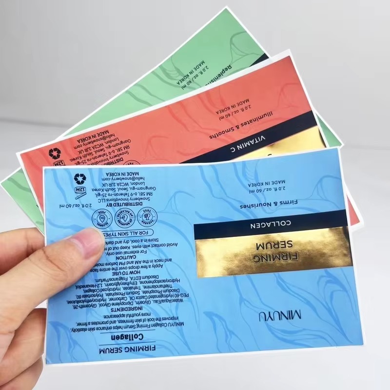Custom Printed Biodegradable S - Luxury Skincare Labels ulasan dan harga