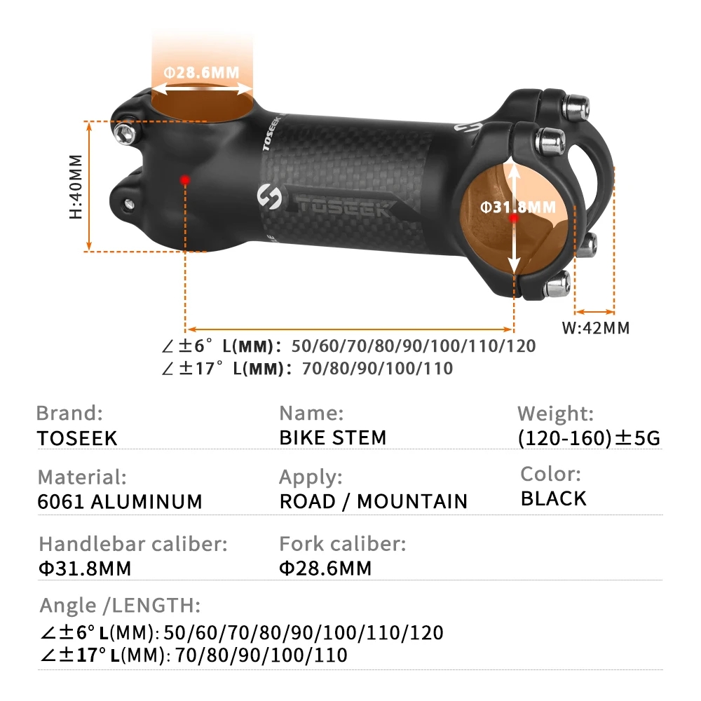 TOSEEK Bicycle Stem Road MTB B - Edelweiss Stem Cell ulasan dan harga